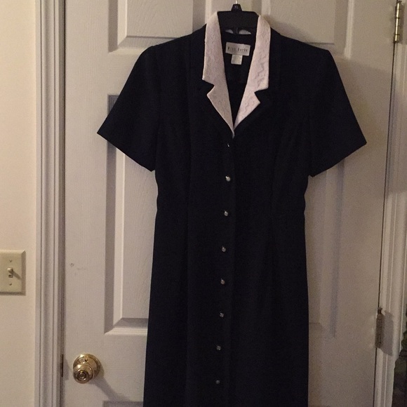 Miss Dorby Dresses & Skirts - Miss Dorby size 12 long navy dress
